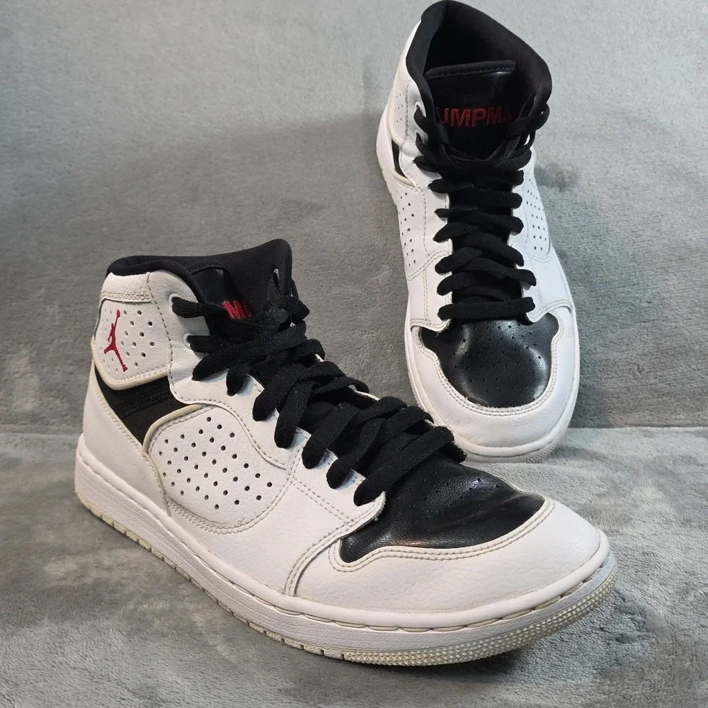 Size 7 - Air Jordan Access White‎ Black
